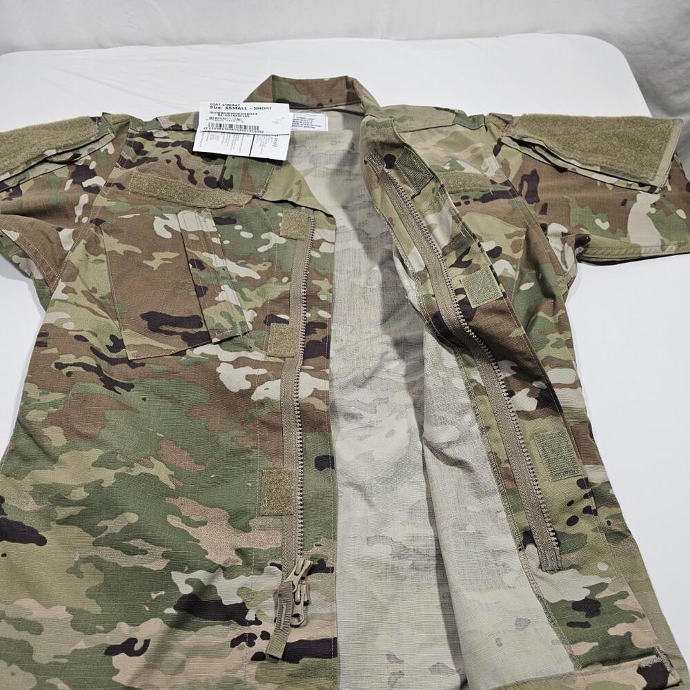US Army Combat Shirt Coat Insect Guard Uniform Military X-Small Short NWT - Picture 7 of 10
